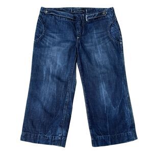 Citizens Of Humanity Baggy Wide Leg Dark Crop Jeans Size 31 Y2K Grunge Punk 90s